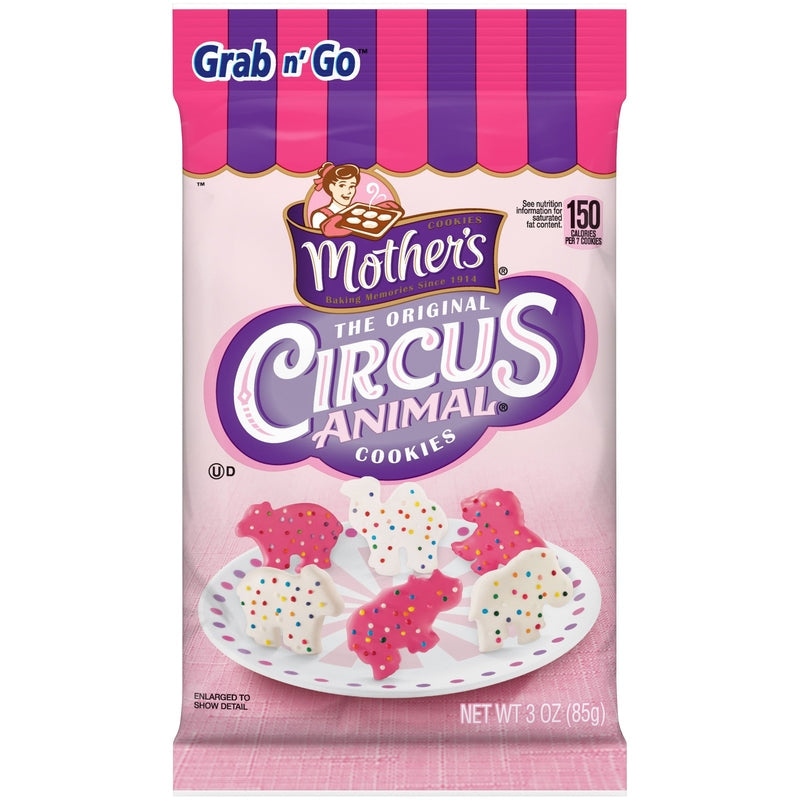 Mother's Cookies Circus Animals 3; 3 Ounce; 6 Per Box; 6 Per Case