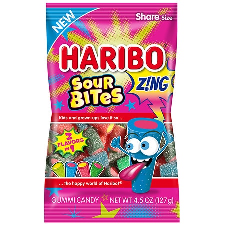 Haribo Zing Sour Bites; 4.5 Ounce; 12 Per Case - High Mart Wholesale