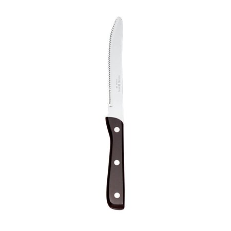 World Tableware Round Tip Steak Knife W/Black Bakelite Handle 9.25"; 12 Each - High Mart Wholesale