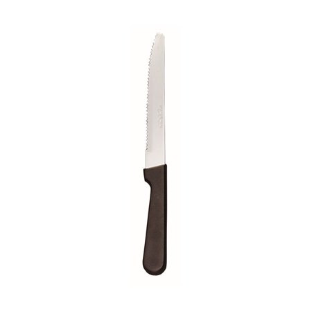 World Tableware Round Tip Steak Knife W/Black Polypropylene Handle 8.75"; 12 Each - High Mart Wholesale