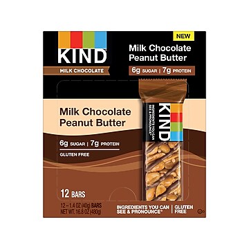 Kind Snacks Counter Unit Milk Chocolate Peanut Butter; 72 Count; 1 Per Case - High Mart Wholesale