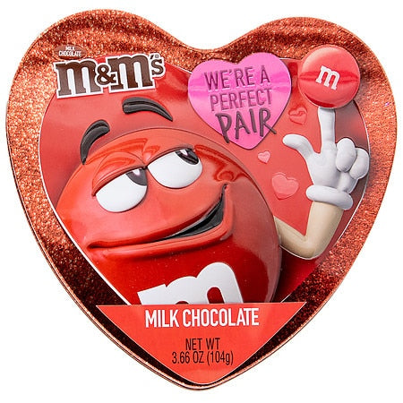Frankford Candy M&M's Heart Tin; 3.66 Ounces; 6 Per Case - High Mart Wholesale