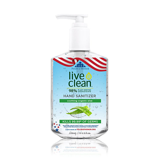 Live Clean Hand Sanitizer; 8 Fluid Ounces; 12 Per Case - High Mart Wholesale
