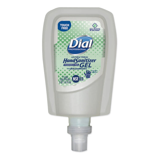 Dial Gel Hand Sanitizer Touch Free Refill; 33.8 Fluid Ounces; 3 Per Case