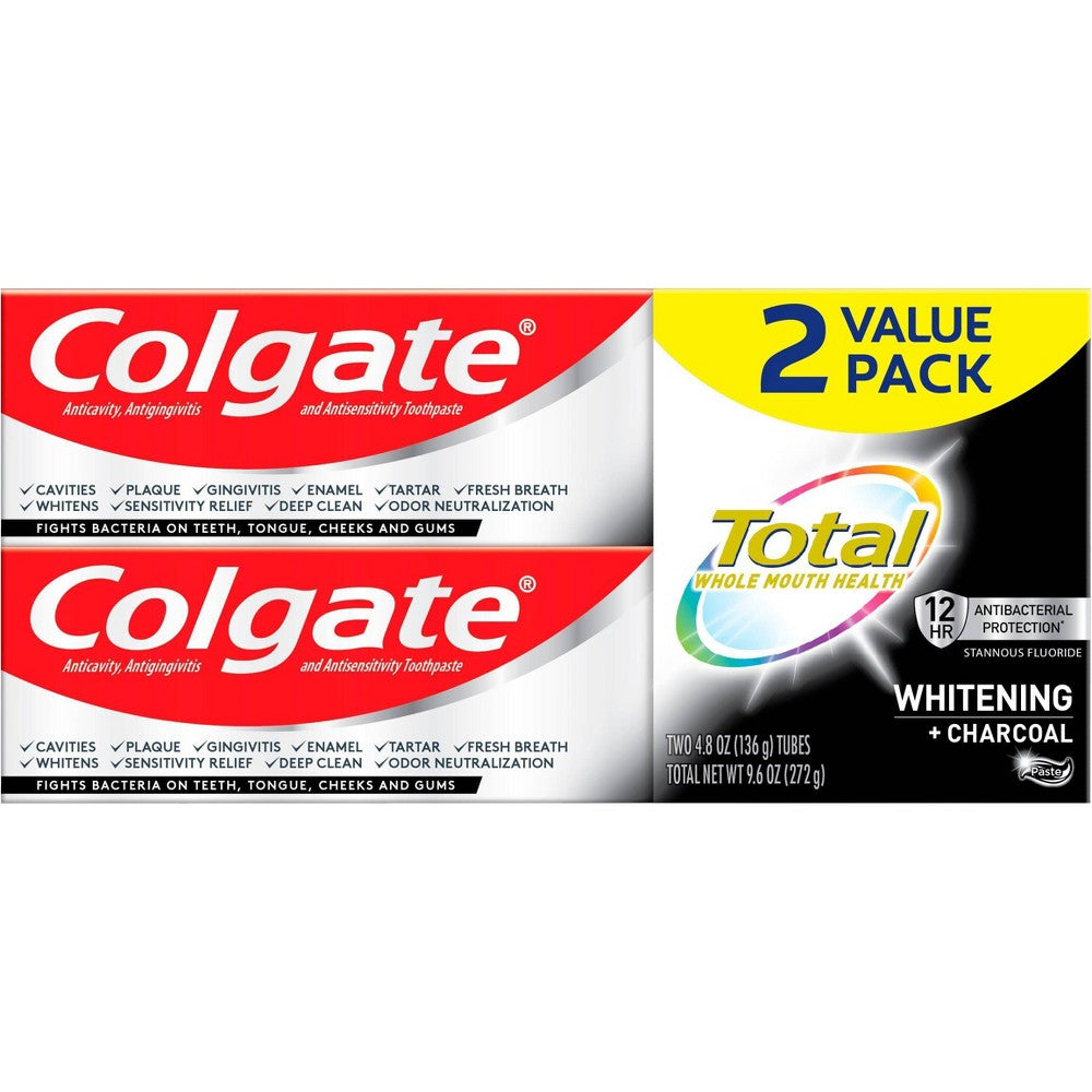 Colgate Total Toothpaste Fresh + Whitening; 9.6 Ounces; 6 Per Box; 2 Per Case