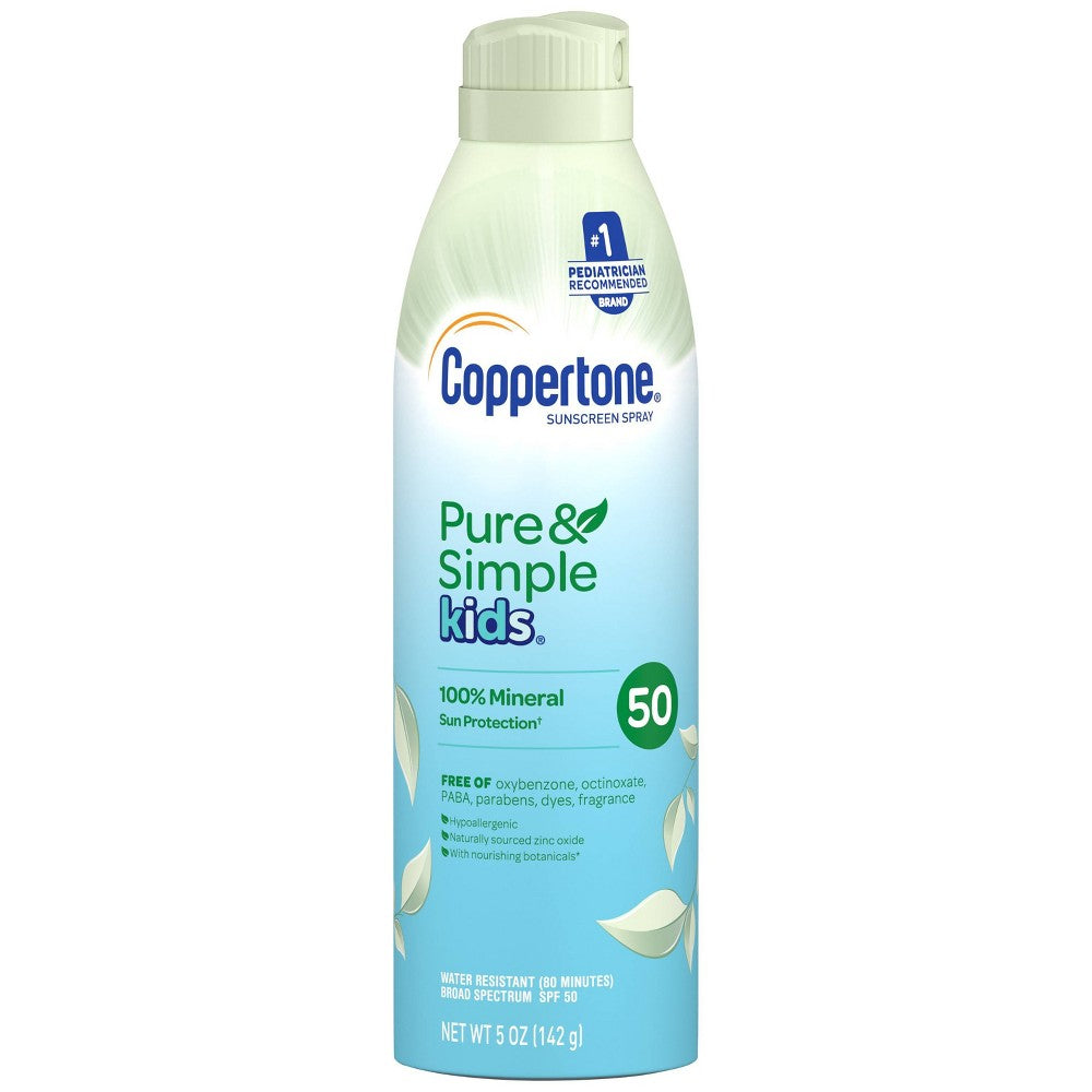 Coppertone Kids Pure And Simple Spray Spf 50; 5 Ounces; 3 Per Box; 4 Per Case - High Mart Wholesale