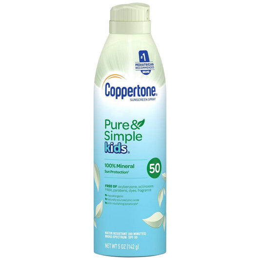 Coppertone Kids Pure And Simple Spray Spf 50; 5 Ounces; 3 Per Box; 4 Per Case - High Mart Wholesale