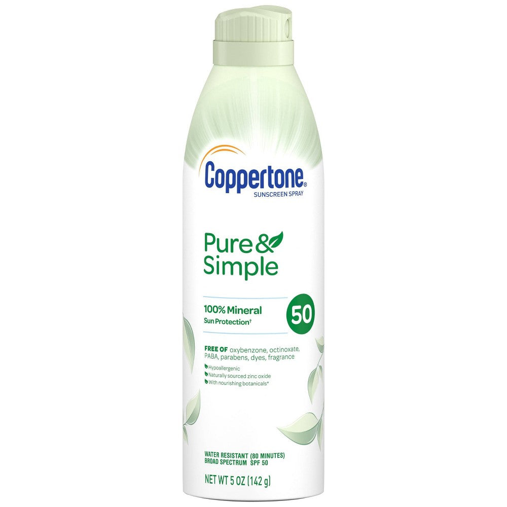 Coppertone Pure And Simple Spray Spf 50; 5 Ounces; 3 Per Box; 4 Per Case - High Mart Wholesale