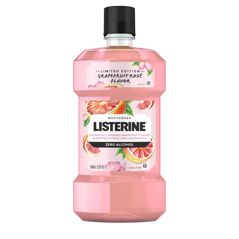 Listerine Grapefruit Rose Mouth Wash; 16.9 Fluid Ounce; 6 Per Case - High Mart Wholesale