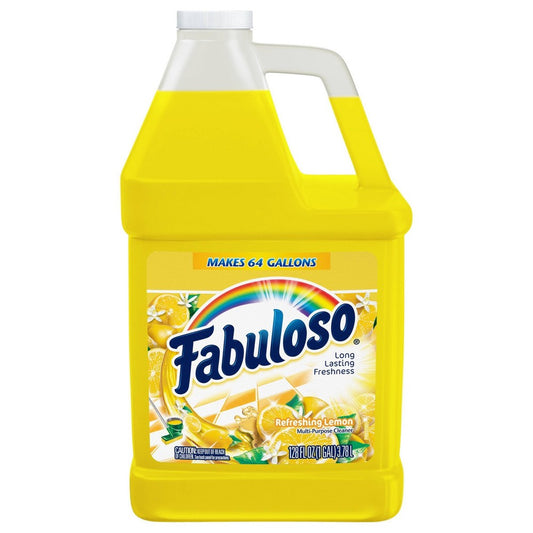 Fabuloso Cleaning Liquid Lemon; 128 Fluid Ounces; 4 Per Case
