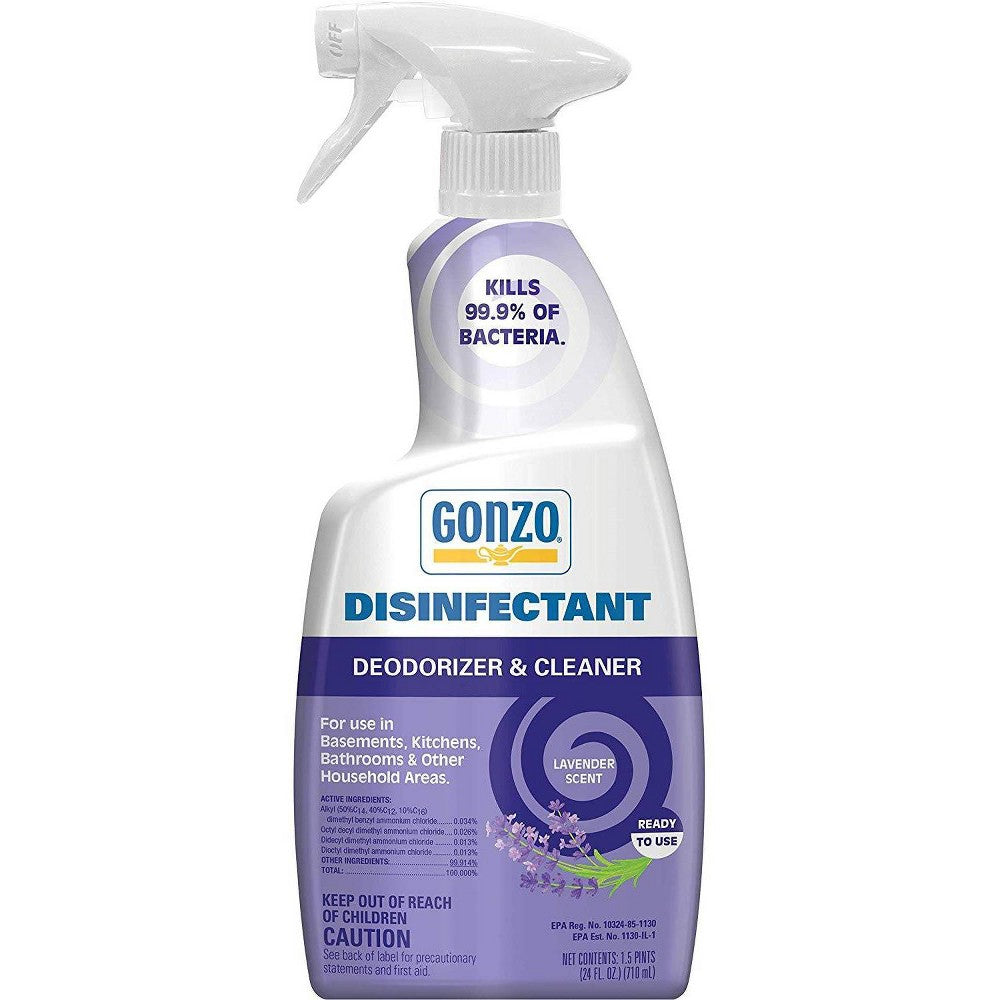 Gonzo Natural Magic Lavender Disinfectant; 24 Fluid Ounces; 6 Per Case