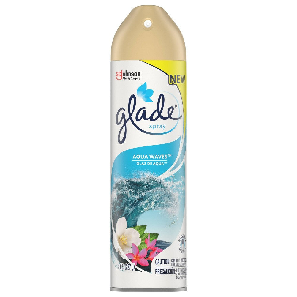 Glade Aerosol Aqua Waves; 8 Ounce; 12 Per Case - High Mart Wholesale