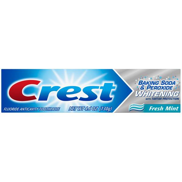 Crest Toothpaste Cavity & Tartar Protection Baking Soda & Peroxide; 4.2 Ounce; 12 Per Box; 2 Per Case