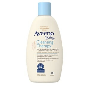 Aveeno Baby Baby Cleansing Therapy Moist; 8 Ounces; 3 Per Box; 4 Per Case - High Mart Wholesale