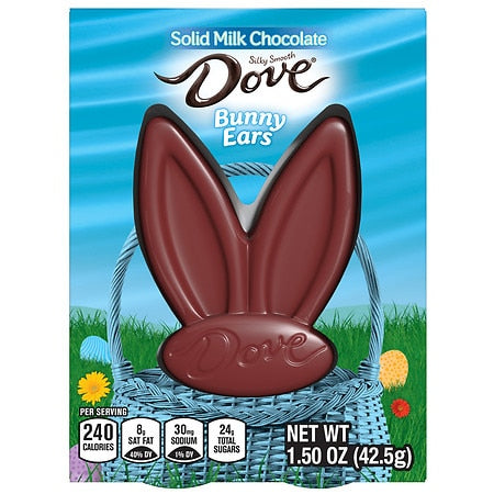 Dove Milk Chocolate Bunny Early Risers Easter; 1.5 Ounces; 6 Per Box; 2 Per Case