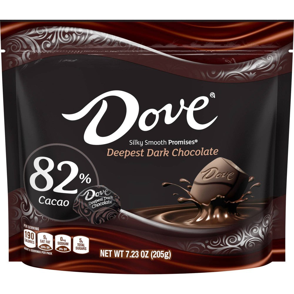 Dove Promises Dark Chocolate 82% Cacao; 7.23 Ounces; 8 Per Case