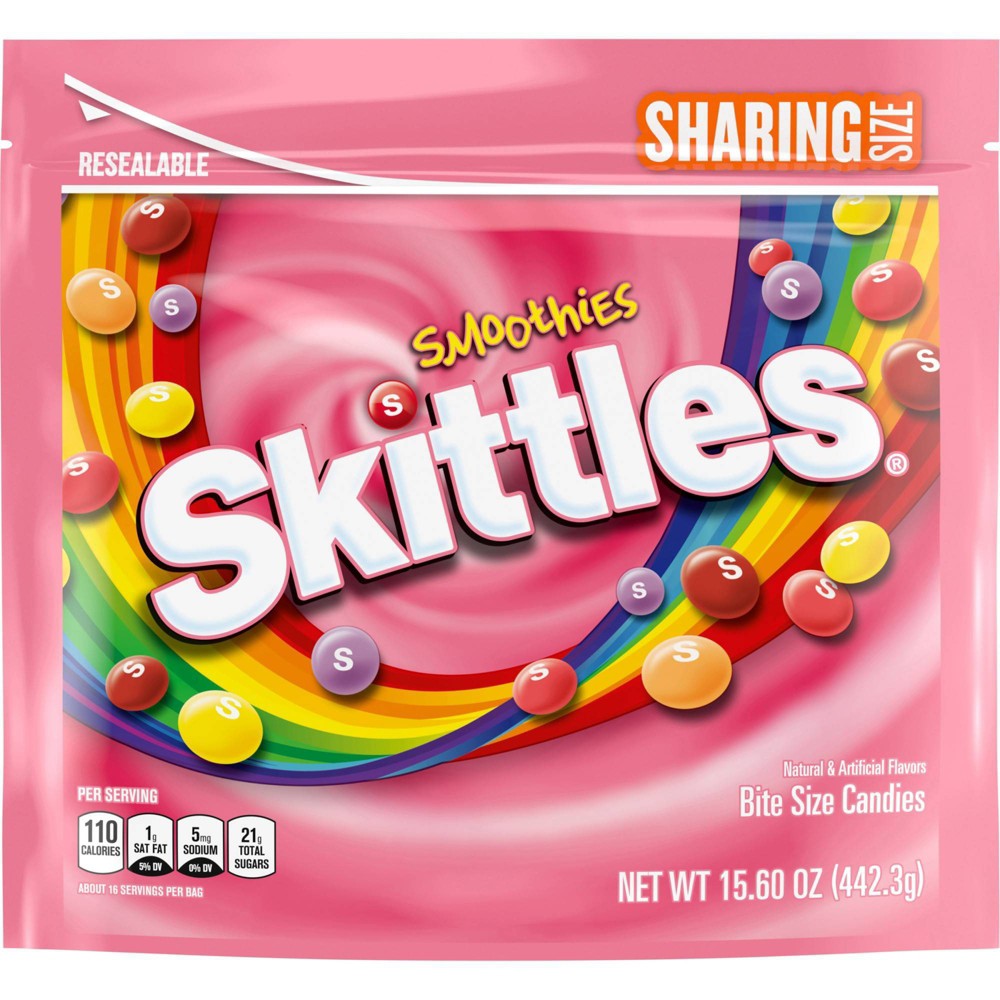 Skittles Smoothie Stand Up Pouch; 15.6 Ounces; 6 Per Case