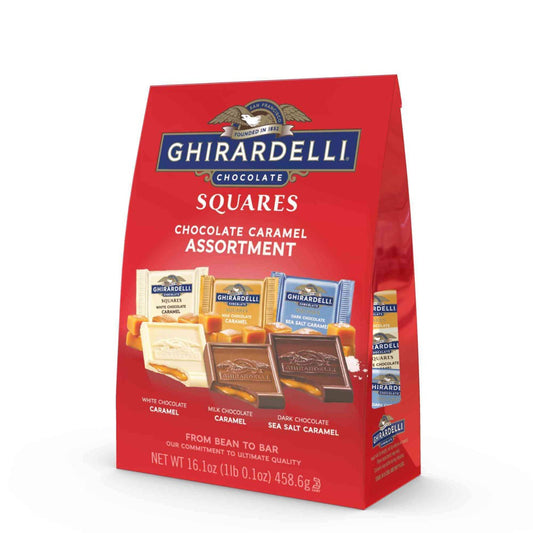 Ghirardelli Chocolate Caramel Squares Assortment; 16.1 Ounce; 6 Per Case - High Mart Wholesale