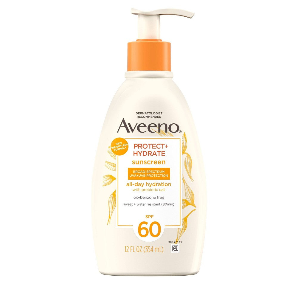 Aveeno Sunscreen Spf60 Body Pump; 12 Fluid Ounces; 3 Per Box; 4 Per Case - High Mart Wholesale