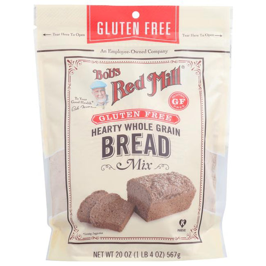 Bob's Red Mill Natural Foods Inc Gluten Free Hearty Whole Grain Bread Mix; 20 Ounces; 4 Per Case