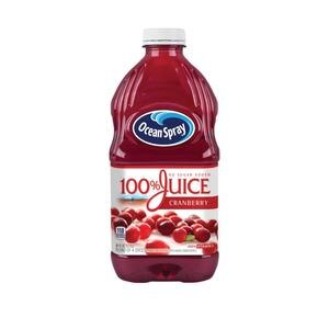 Ocean Spray 100% Cranberry Juice; 64 Fluid Ounce; 8 Per Case
