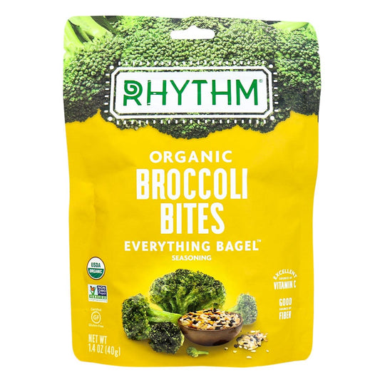 Rhythm Superfoods Everything Bagel Broccoli Bites; 1.4 Ounce; 10 Per Case - High Mart Wholesale