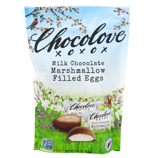 Chocolove Milk Chocolate Marshmallow Filled Eggs; 7.05 Ounces; 8 Per Case - High Mart Wholesale