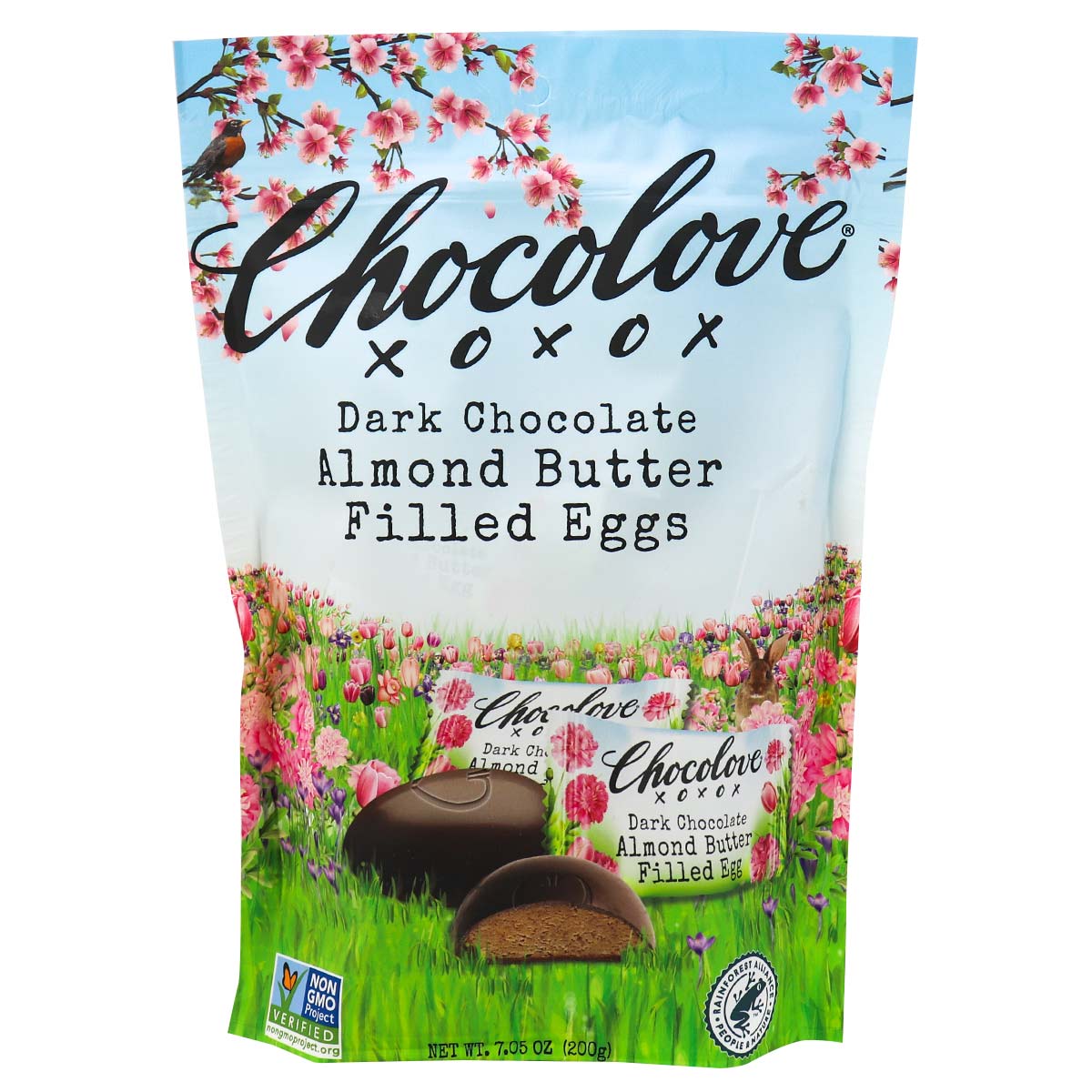 Chocolove Dark Chocolate Almond Butter Filled Eggs; 7.05 Ounces; 8 Per Case - High Mart Wholesale