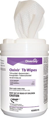 Oxivir Oxivir Tb One Step Wipes; 160 Each; 4 Per Case - High Mart Wholesale