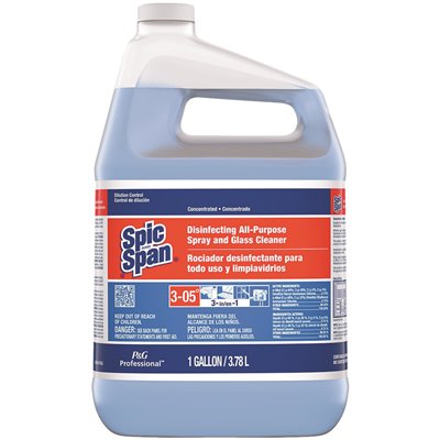 Spic & Span Professional Disinfecting All Purpose And Glass Cleaner 15X Concentrate Closed Loop; 1 Gallon; 2 Per Case