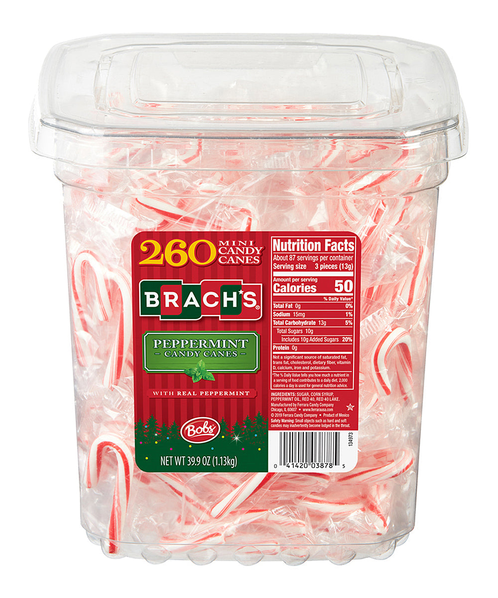 Brachs Mini Cane Tub; 39.9 Ounces; 6 Per Case - High Mart Wholesale