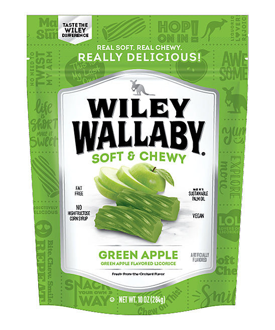 Wiley Wallaby Green Licorice; 24 Ounces; 10 Per Case