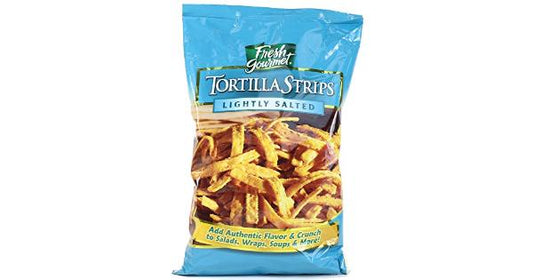 Fresh Gourmet Tortilla Strips Salad Topping Bag; 1 Pound; 10 Per Case - High Mart Wholesale