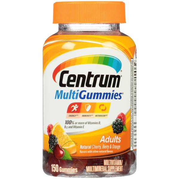 Centrum Gummies Centrum Adult Gummy; 180 Each; 3 Per Box; 4 Per Case - High Mart Wholesale