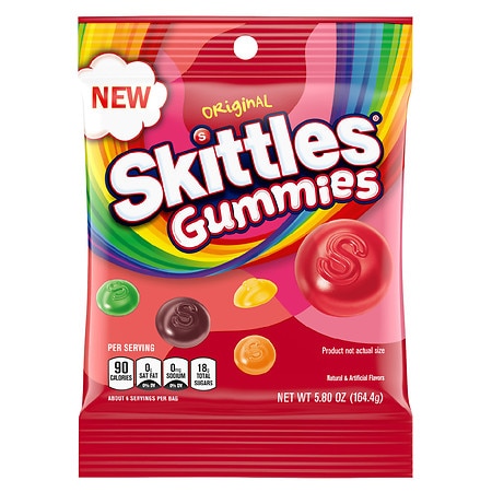 Skittles Gummies Original Peg Pack; 5.8 Ounce; 12 Per Case