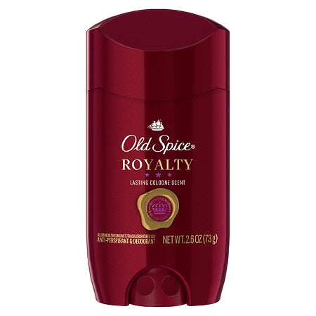 Old Spice Antiperspirant Deodorant Royalty Scent; 2.6 Ounces; 3 Per Box; 4 Per Case