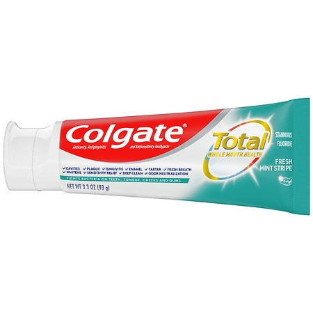 Colgate Total Toothpaste Fresh Mint Stripe; 3.3 Ounces; 6 Per Box; 4 Per Case