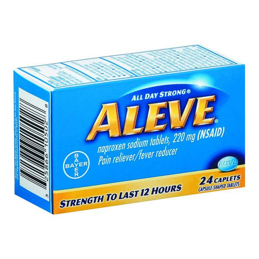 Aleve Caplets 24S; 24 Piece; 3 Per Box; 12 Per Case