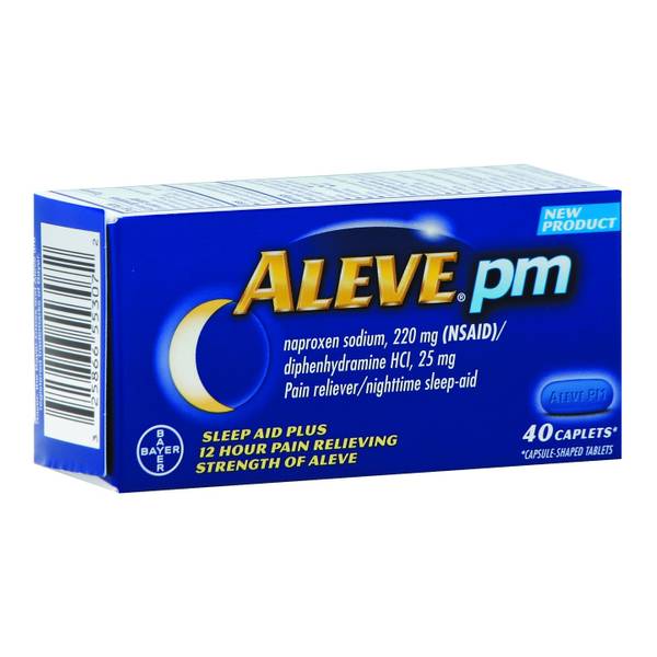 Aleve Nighttime Caplets 50S; 50 Piece; 3 Per Box; 8 Per Case