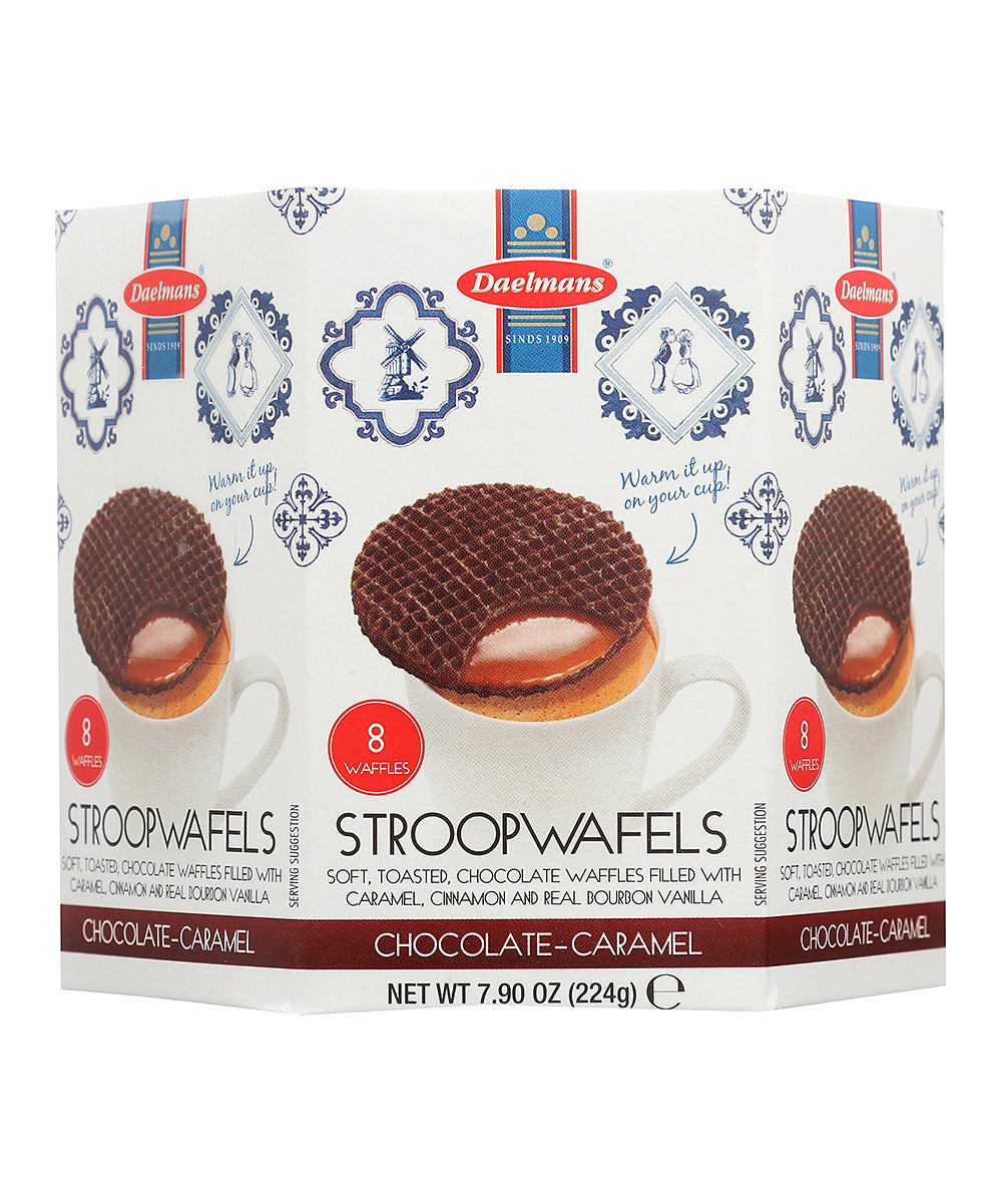 Daelmans Chocolate Stroopwafel Hex Box; 7.9 Ounces; 9 Per Case - High Mart Wholesale