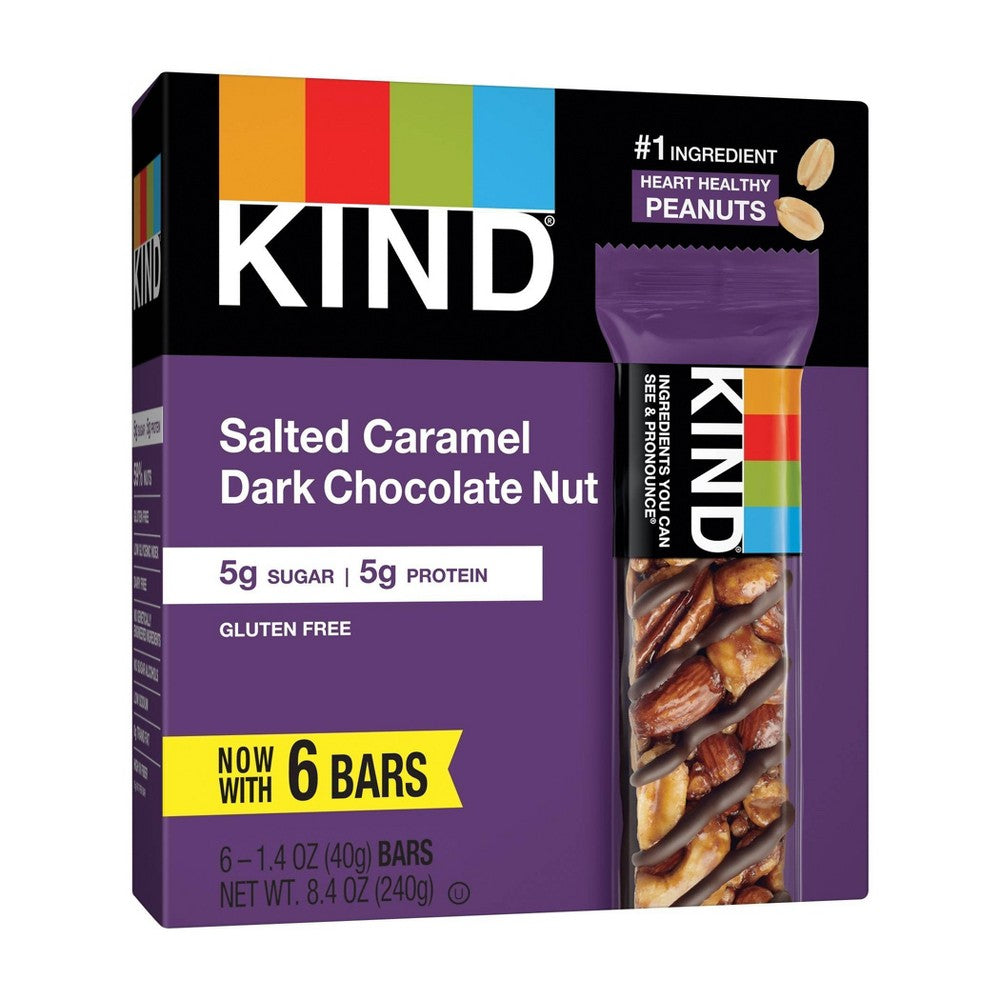 Kind Snacks Salted Caramel And Dark Chocolate Nut; 8.4 Ounces; 10 Per Case - High Mart Wholesale