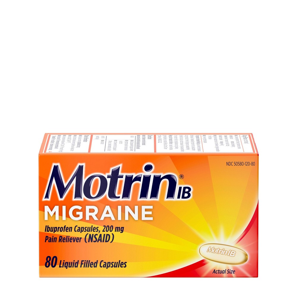 Motrin Migraine Liquid Cap; 80 Count; 6 Per Box; 4 Per Case