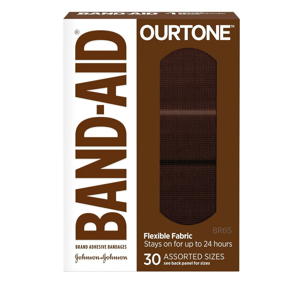 Band Aid Ourtone Assorted; 30 Count; 6 Per Box; 4 Per Case - High Mart Wholesale