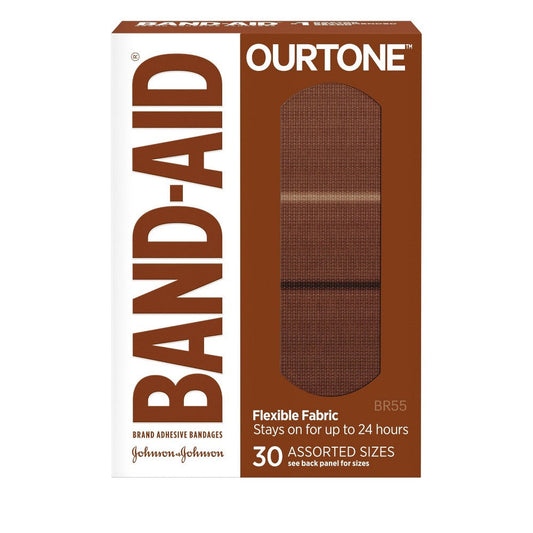 Band Aid Ourtone Assorted; 30 Count; 6 Per Box; 4 Per Case - High Mart Wholesale
