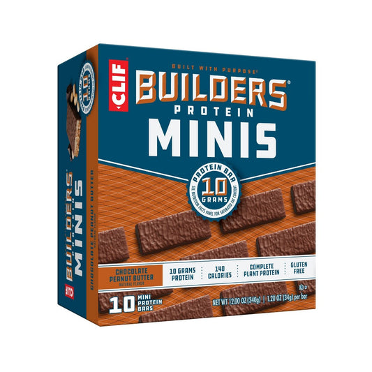Clif Bar Peanut Butter & Chocolate Mini; 10 Each; 6 Per Case - High Mart Wholesale