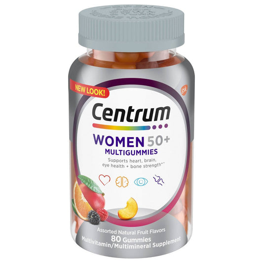 Centrum Gummies Caramel Nut Women Gummy 50+; 80 Each; 3 Per Box; 4 Per Case