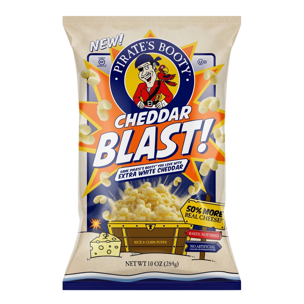 Pirate's Booty Cheddar Blast; 10 Ounces; 6 Per Case