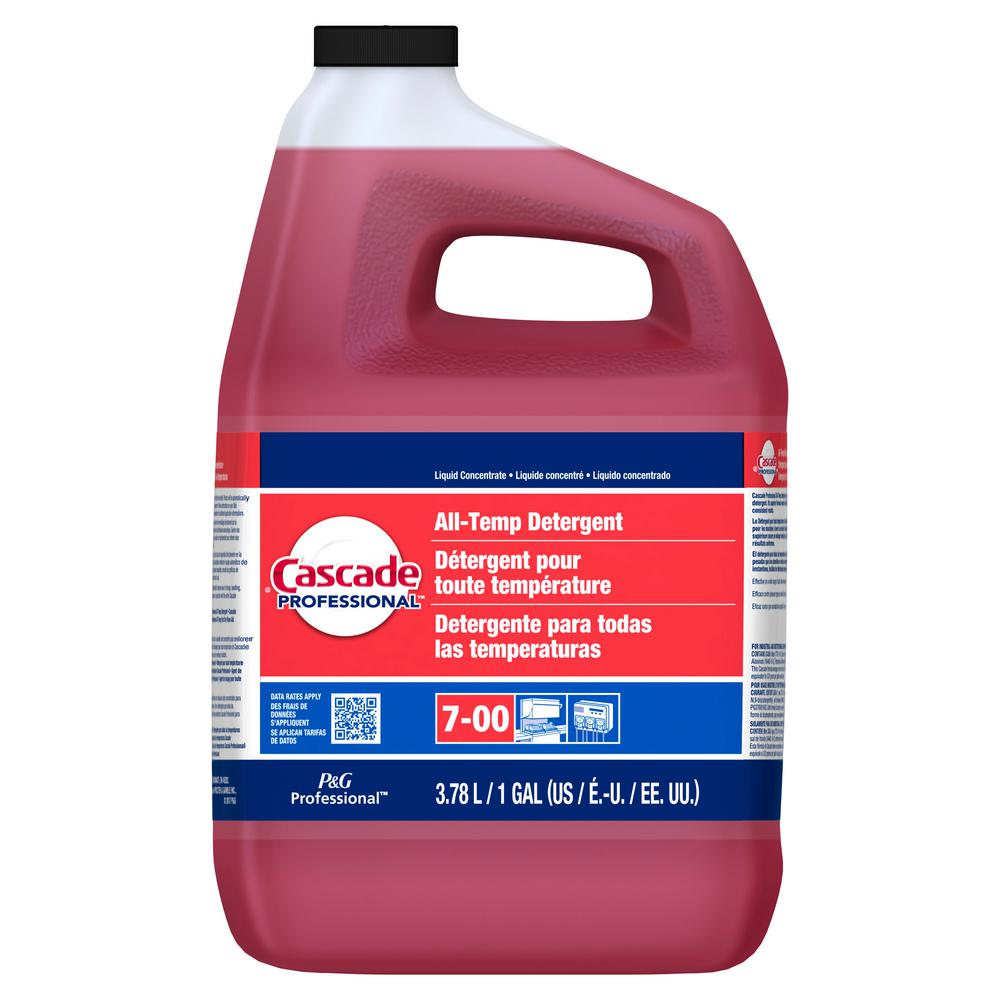 Cascade Professional All Temp Detergent Concentrate Closed Loop; 1 Gallon; 2 Per Case