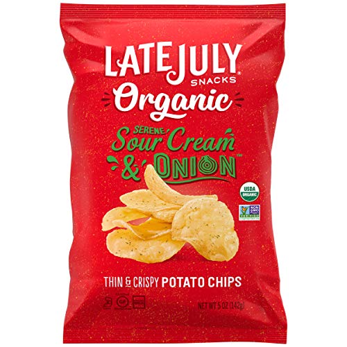 Late July Organic Potato Chips Sour Cream Onion; 5 Ounces; 12 Per Case - High Mart Wholesale