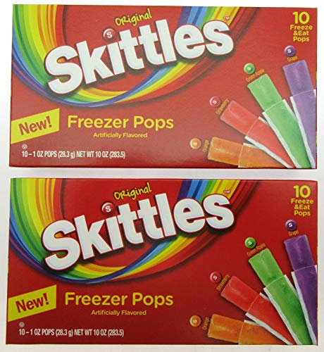 Skittles Orange; Strawberry; Green Apple; And Grape Freezer Pops; 10 Count; 12 Per Case - High Mart Wholesale